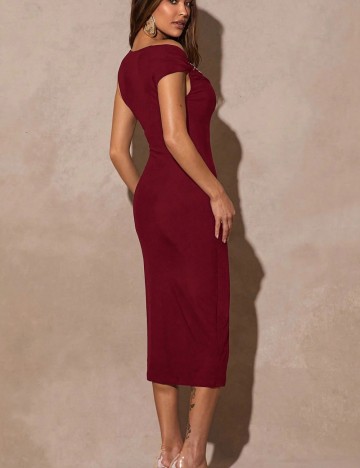 Rochie midi Shein, vișiniu