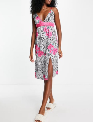 Rochie midi Liquorish, mix culori