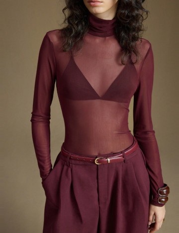 Bluză Shein, vișiniu