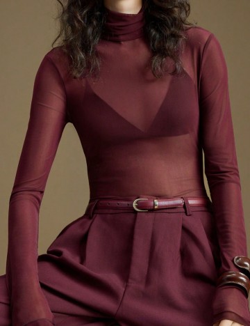 Bluză Shein, vișiniu