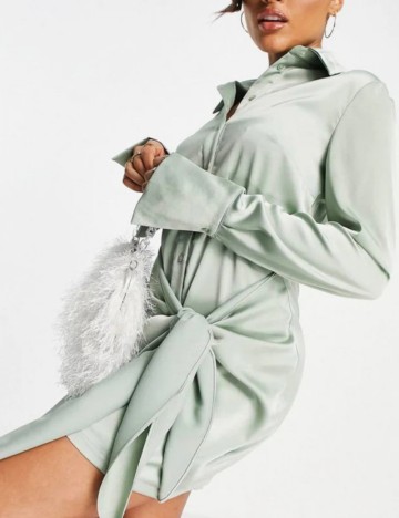 Rochie tip cămașă Aria Cove, verde