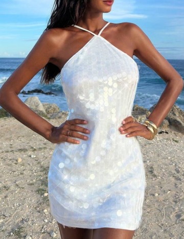 Rochie mini Shein, alb