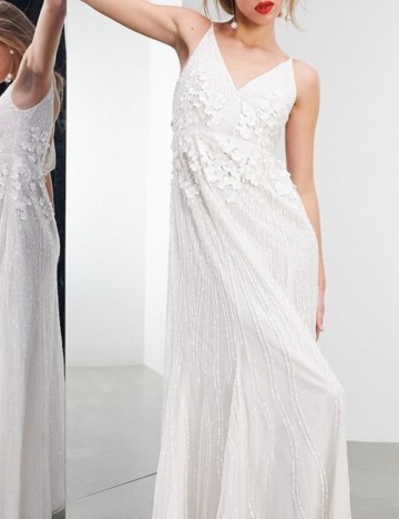 Rochie de ocazie și bridal ASOS, alb