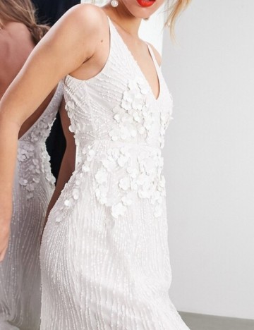 Rochie de ocazie și bridal ASOS, alb