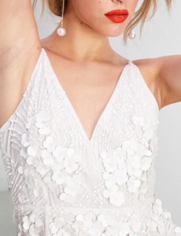 Rochie de ocazie și bridal ASOS, alb
