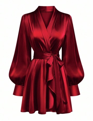 Rochie mini Shein Curve+, vișiniu