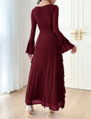 Rochie maxi Shein, vișiniu