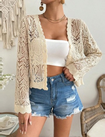 Cardigan Shein, bej