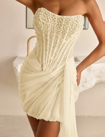 Rochie mini Shein, bej