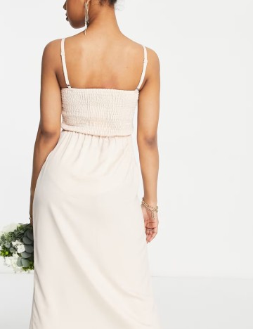 Rochie midi Little Mistress, crem