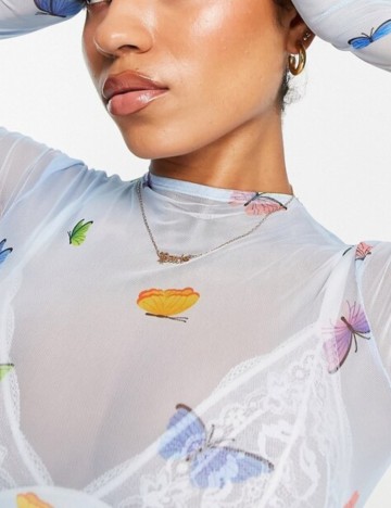 Top OW Intimates, albastru