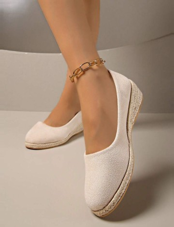 Espadrile Shein, bej