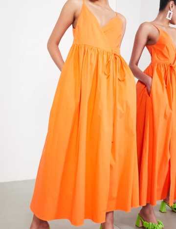 Rochie maxi ASOS, portocaliu