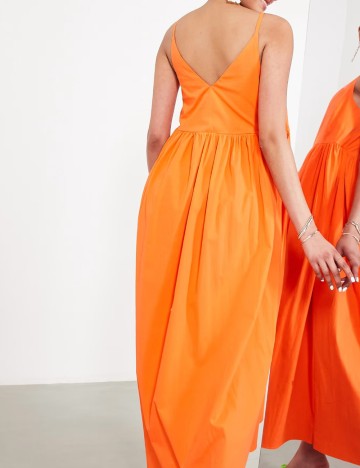Rochie maxi ASOS, portocaliu