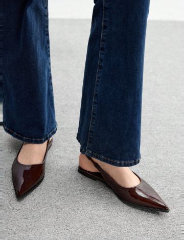 Pantofi Shein, maro