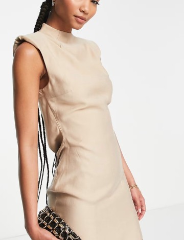 Rochie mini ASOS, bej