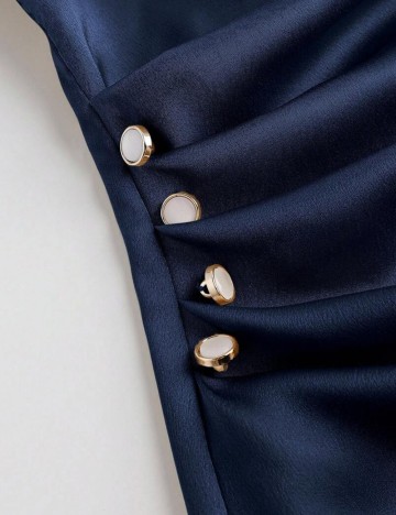 Bluză Shein Curve+, albastru