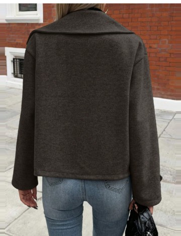 Palton scurt Shein, maro