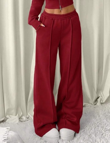 Pantaloni de trening Shein, vișiniu