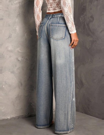 Jeans Shein, albastru