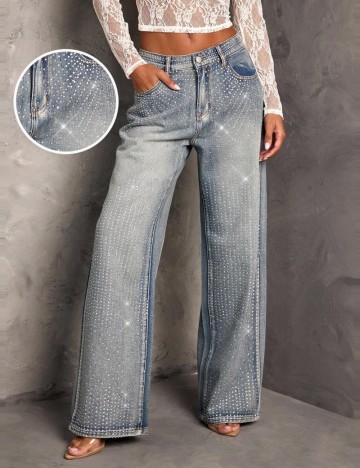 Jeans Shein, albastru