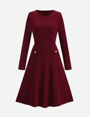 Rochie midi Shein, vișiniu