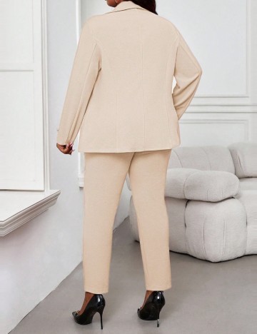 Compleu Shein Curve+, crem