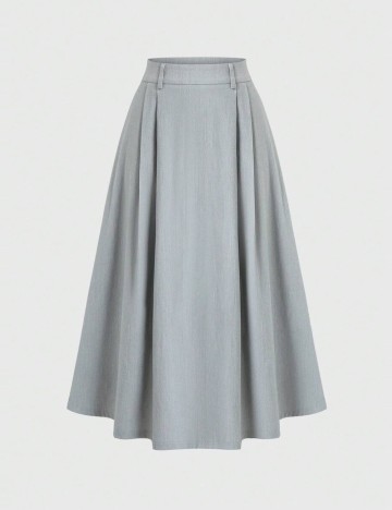 Fustă midi Shein, gri