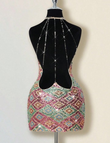 Rochie midi Shein, mix culori