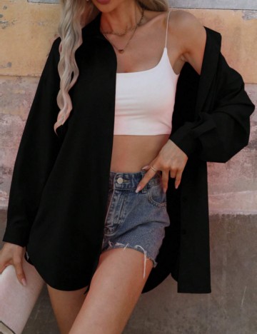 Cămașă Shein, negru