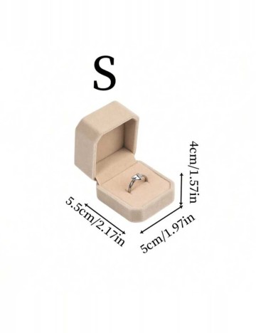 Cutie pentru bijuterii Shein, bej