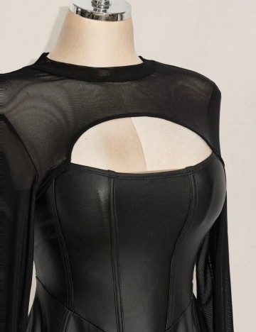 Rochie mini Shein Curve+, negru