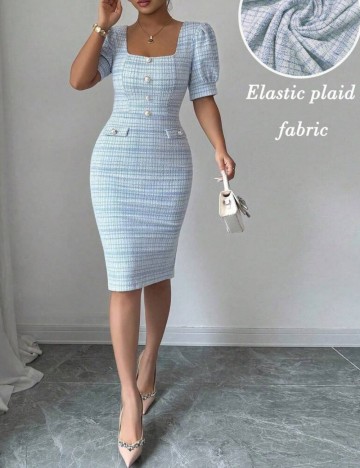 Rochie midi Shein, albastru