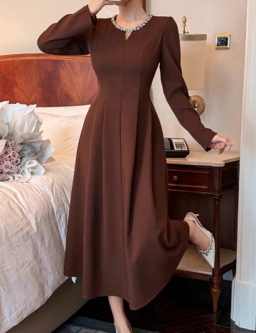 Rochie maxi Shein, maro