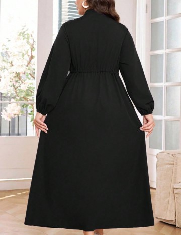 Rochie midi Shein Curve+, negru