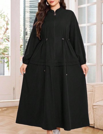 Rochie midi Shein Curve+, negru