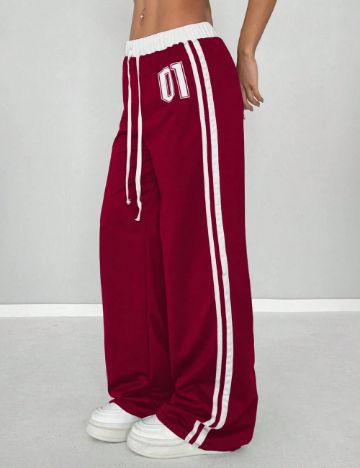 Pantaloni Shein, vișiniu