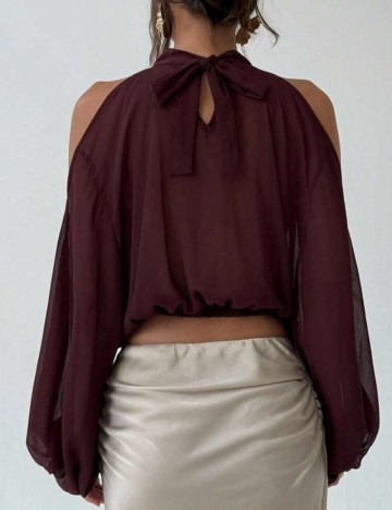 Cămașă Shein, maro