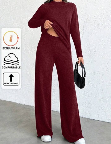 Compleu Shein, vișiniu