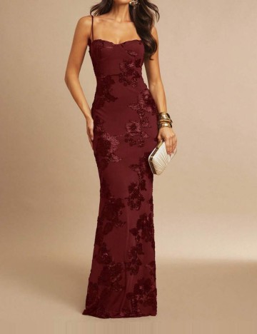 Rochie maxi Shein, vișiniu