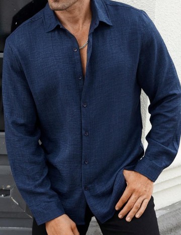 Cămașă Shein, albastru