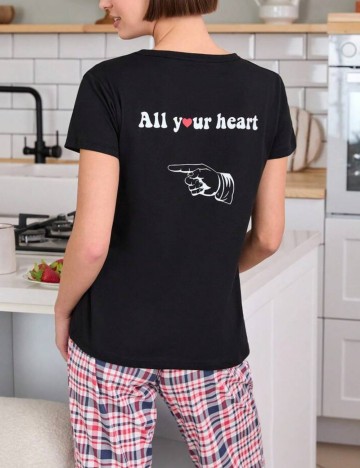 Compleu pijamale Shein, mix culori