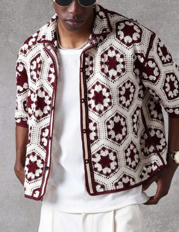 Cămașă cu m&acirc;necă scurtă Shein SUMWON, mix culori