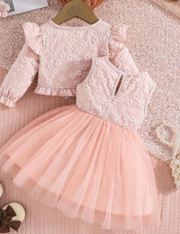 Set Rochie și Cardigan Shein, roz