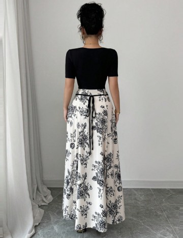 Rochie maxi Shein, mix culori