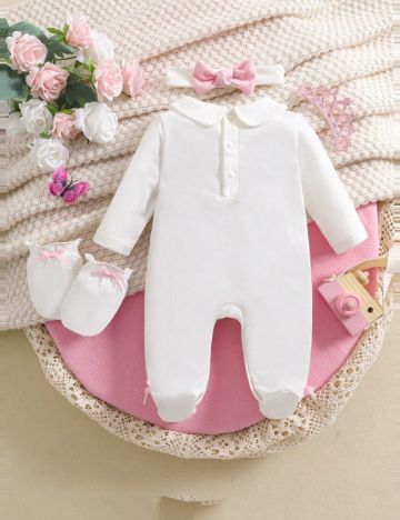 Body baby Shein, alb