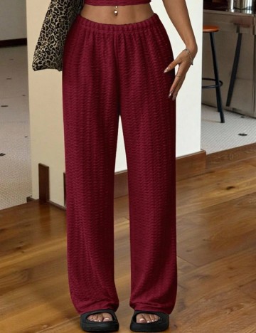 Pantaloni Shein, vișiniu