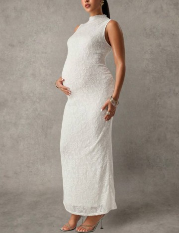 Rochie maxi Shein, crem