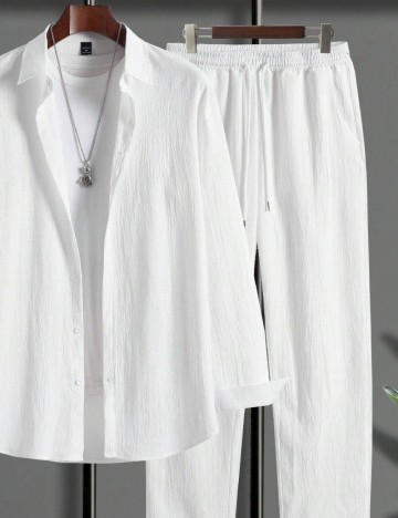 Pantaloni Shein, alb