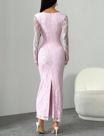 Rochie midi Shein, roz